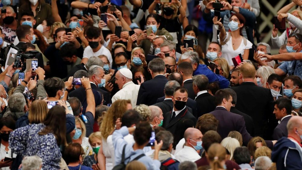 Pápež počas generálnej audiencie 6. októbra 2021