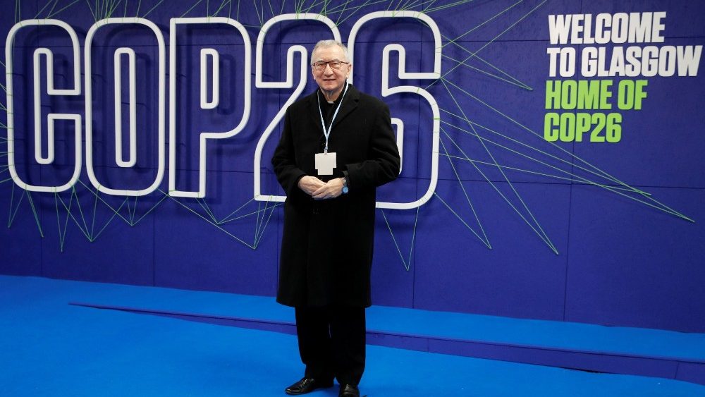 Kardinál Parolin v mene Svätej stolice vystúpil na COP26 v Glasgowe (2. nov. 2021)