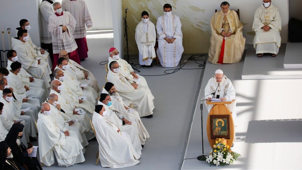 Svätá omša na Štadióne GSP v cyperskej Nikózii (3. dec. 2021)