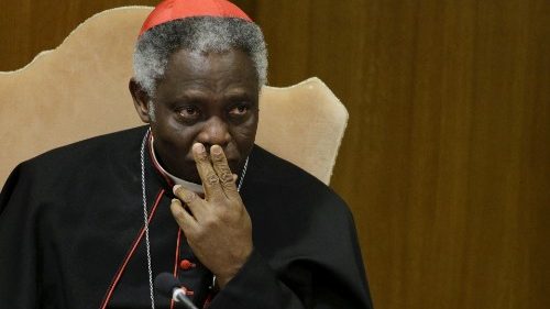 Kurienkardinal Turkson stellt Papstboschaft vor