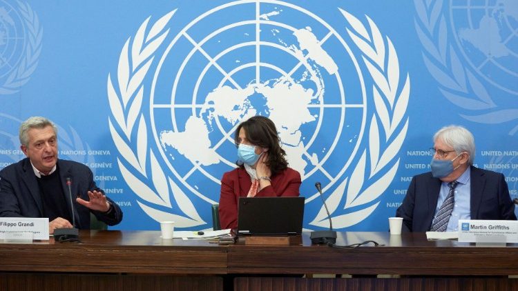 The launch of 2022 humanitarian response plans for Afghanistan in Geneva on 11 January 2022.