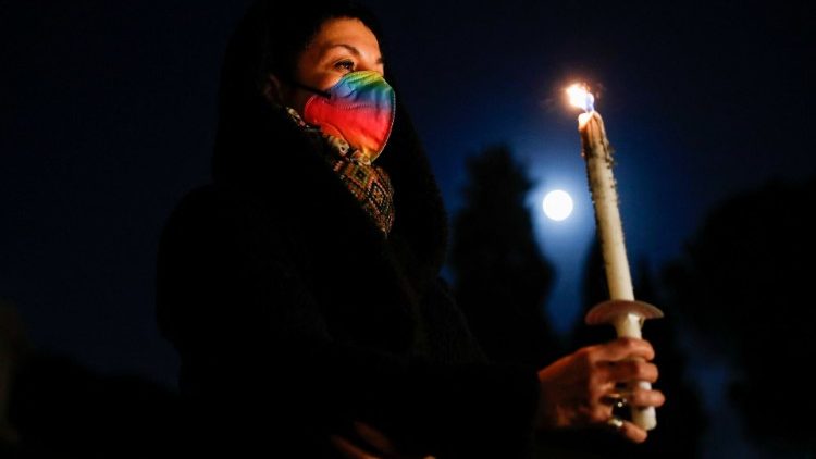 Solidarität und Friedensgebete für die Ukraine gibt es in vielen europäischen Städten, hier eine Aufnahme aus Rom