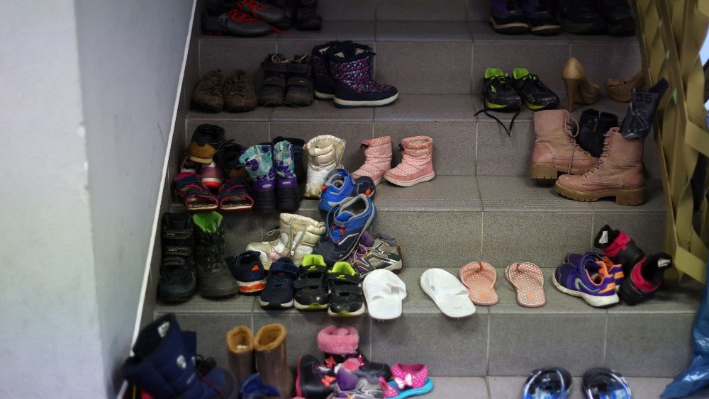 Refugees fleeing Russian invasion of Ukraine, in Przemysl