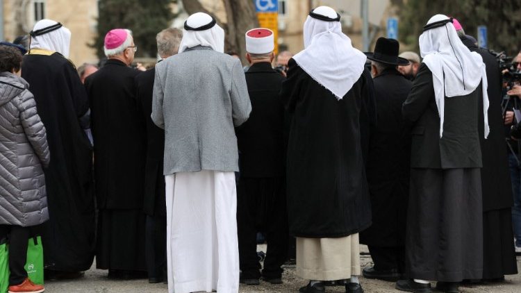 I leader religiosi a Gerusalemme pregano per la pace in Ucraina