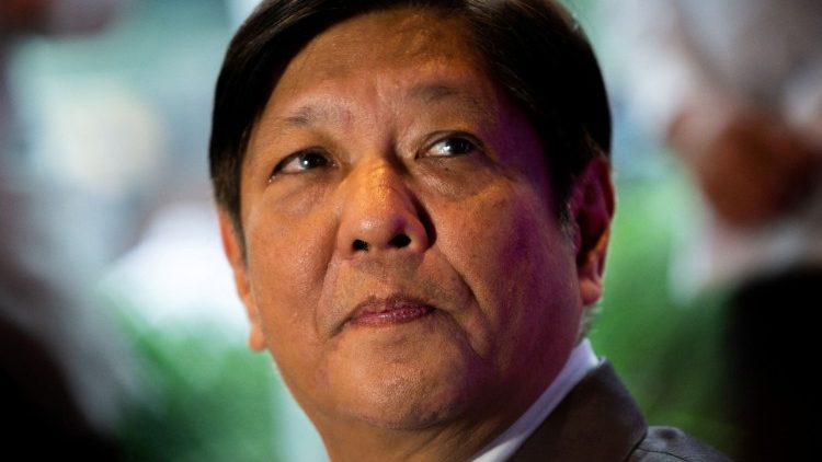 Der gewählte Präsident der Philippinen, Marcos Jr., bei einer Pressekonferenz in Mandaluyong City