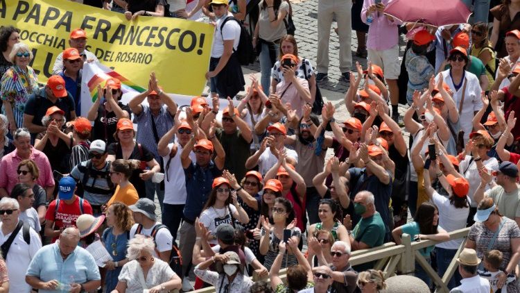 Der Petersplatz in Rom an diesem Sonntag
