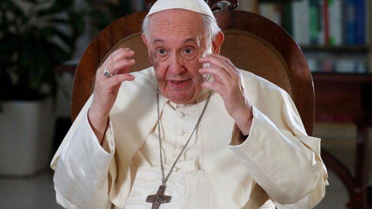 Franziskus bei einem Interview letzte Woche