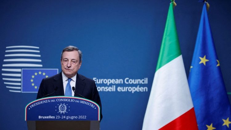 Il premier italiano Mario Draghi