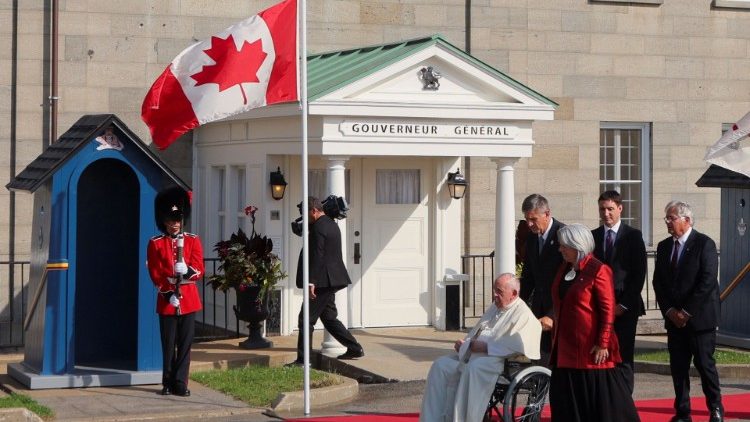 केबेक में संत पापा का स्वागत