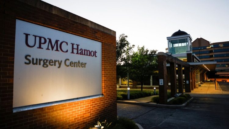 Krankenhaus in dem der Autor behandelt wird