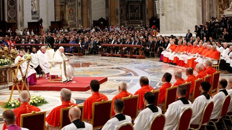 File photo of consistory to create Cardinals on 27 August 2022