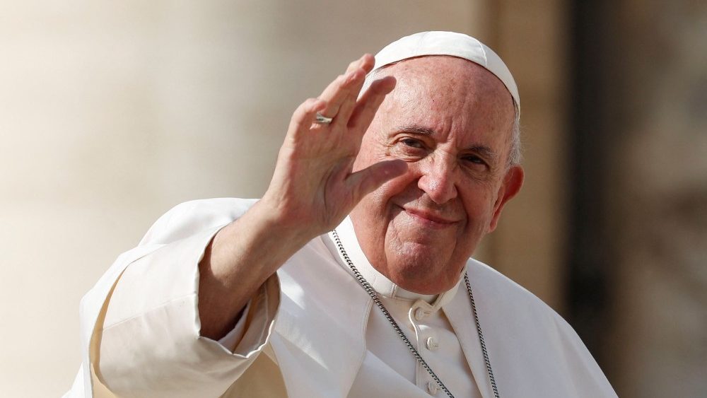 Záber z generálnej audiencie v stredu 26. októbra 2022