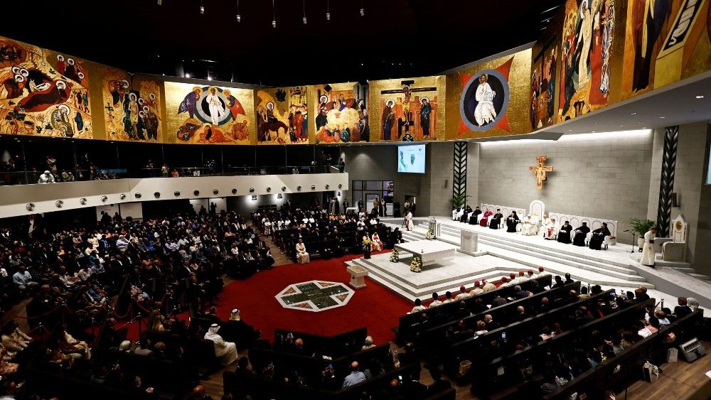 Ekumenické stretnutie v Katedrále Našej Panej Arábie v Awali v Bahrajne (4. nov. 2022)