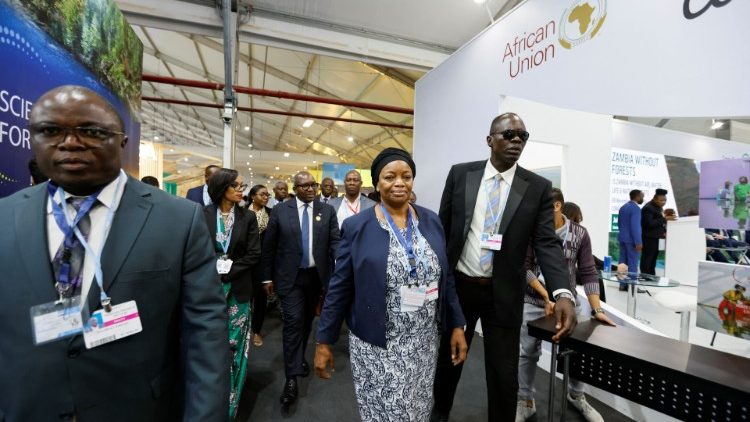 La délégation du Congo-Brazzaville lors de la COP 27 à Charm el-Cheikh.