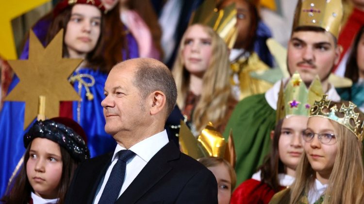 Sternsinger bei Kanzler Scholz