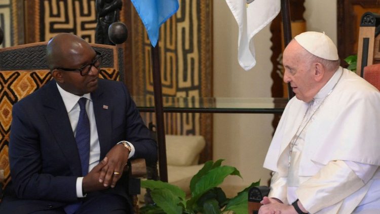 Papa Françesku me kryeministrin Jean-Michel Sama Lukonde