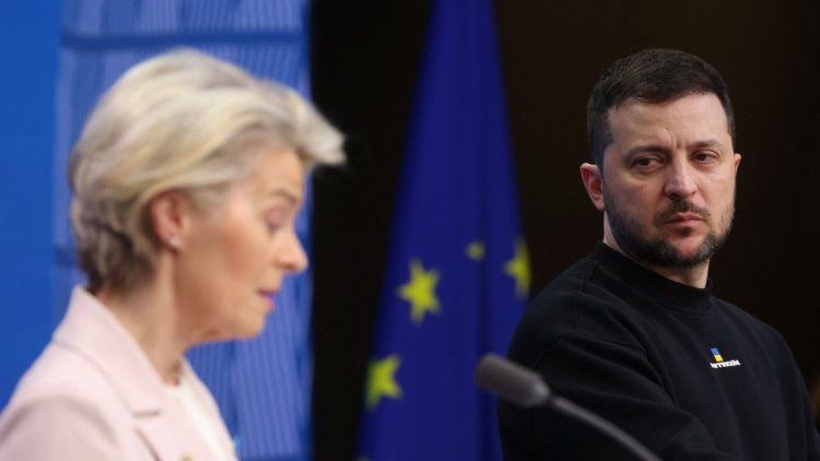 Il presidente ucraino Zelenski a Bruxelles