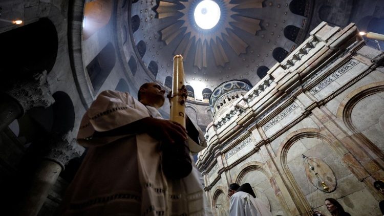 Liturgia w Bazylice Grobu Bożego, 09.04.2023 r.