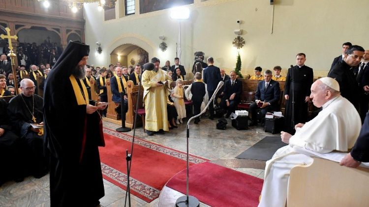 Sveti Otac u crkvi Zaštite Majke Božje