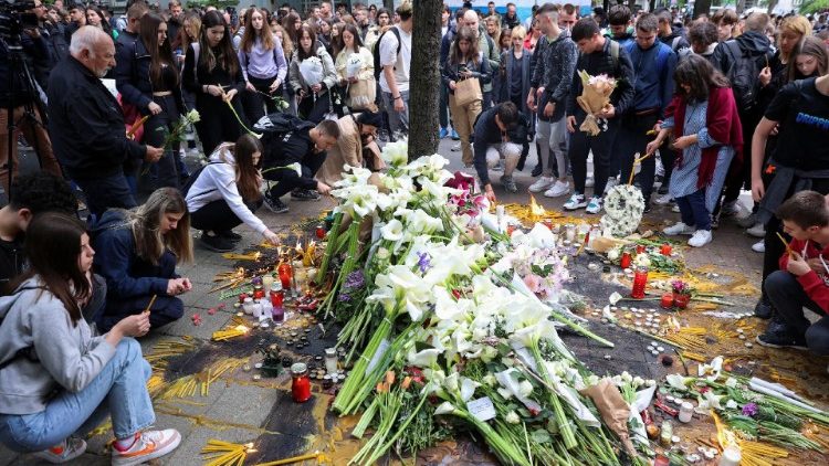 Aftermath of school mass shooting in Belgrade