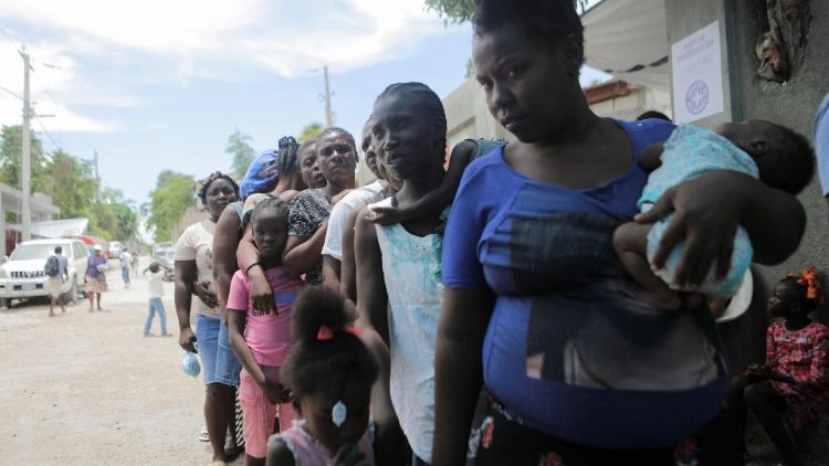 Camp of internally displaced people, in Port-au-Prince, Haiti