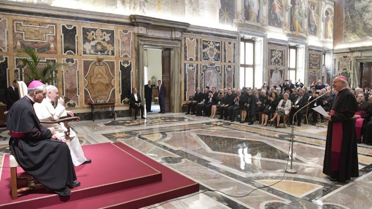Pope Francis meets with members of the Pontifical Academy of Life