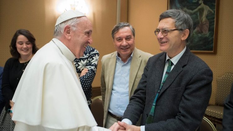 Paolo Ruffini com o Papa Francisco