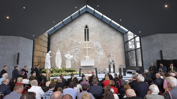 Pope Francis during his visit to Knock Shrine in 2018