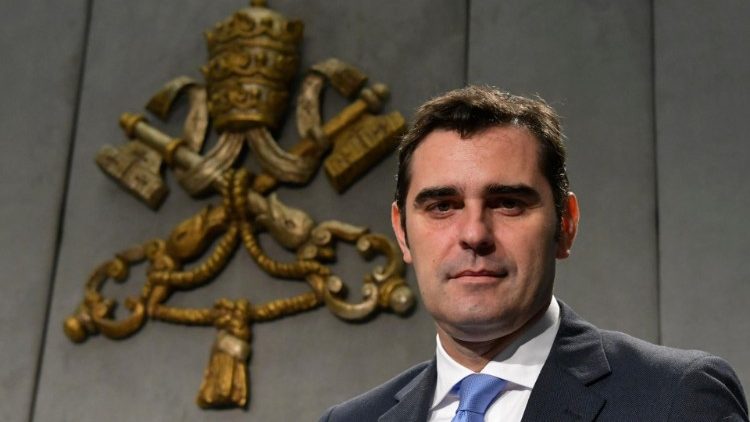 Alessandro Gisotti, le directeur par intérim de la Salle de presse du Saint-Siège