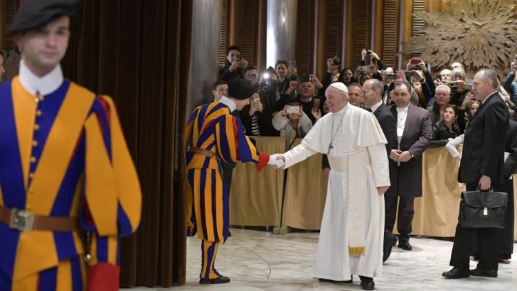 Pope Francis during his weekly General Audience