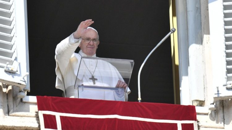 Pope Francis during the Sunday Angelus
