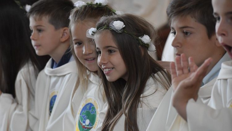 I bambini delle Prime Comunioni 