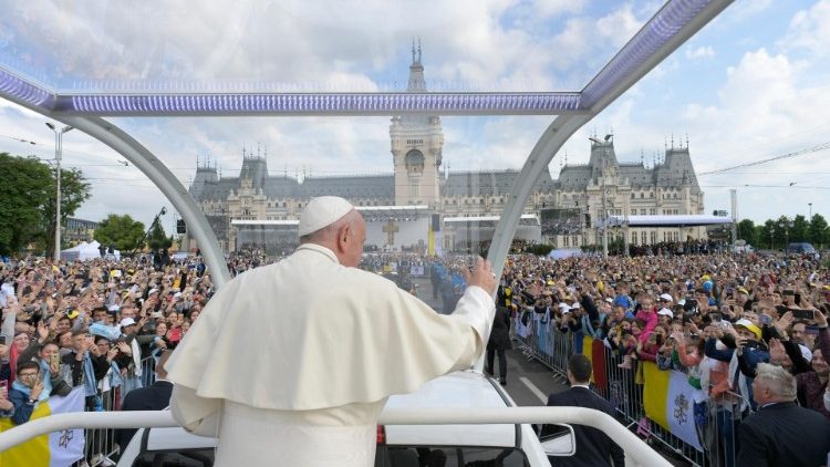 Papa Francisco em visita à Romênia, na 30ª Viagem Apostólica Internacional de seu Pontificado