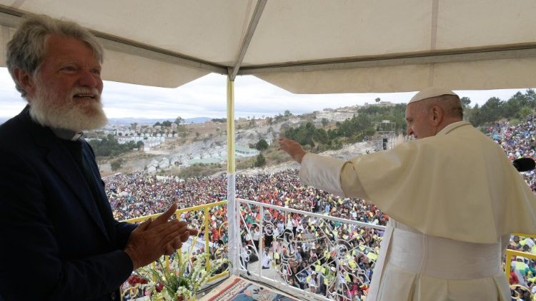 W kamieniołomach Papież modlił się za ludzi pracy