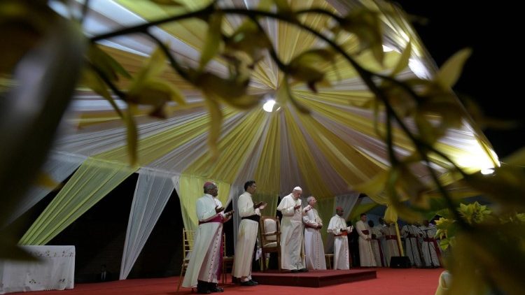 Ֆրանչիսկոս Պապին հանդիպումն ու ճառը Մատակասկարի կղերական դասին  հետ։