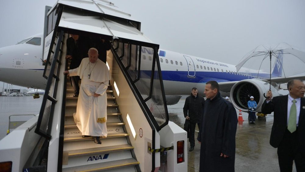 L'arrivo all'aeroporto