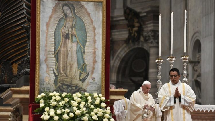 Pope Francis celebrates Mass for the Feast of Our Lady of Guadalupe