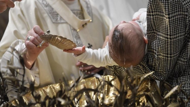 Падчас хросту ў Сікстынскай капэле. Ілюстрацыйнае фота