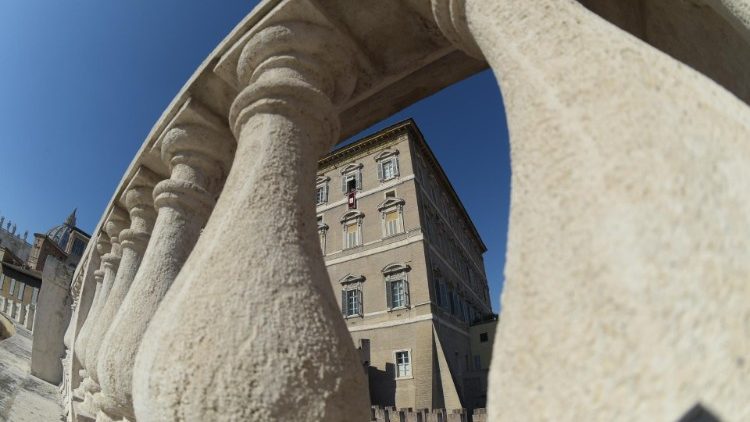 Una immagine del palazzo apostolico in Vaticano