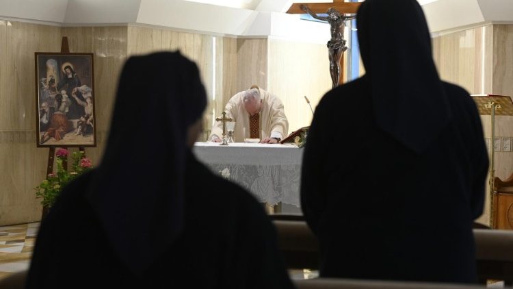 Le Vincenziane con il Papa nella Messa a Casa Santa Marta