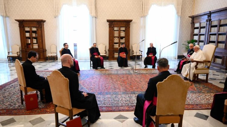 Papst Franziskus bei der Generalaudienz