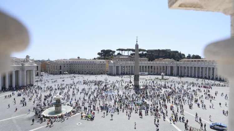 Blick auf den Petersplatz