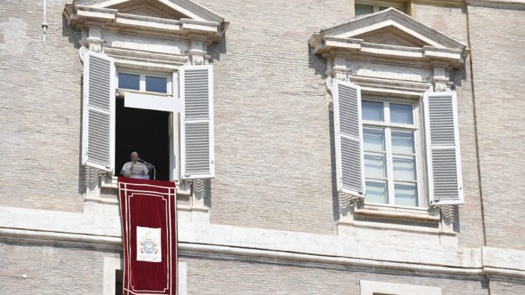 Papst Franziskus beim Angelus an diesem Sonntag