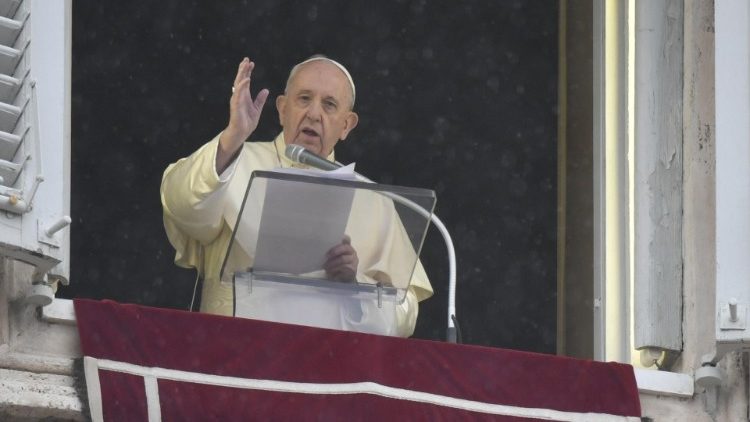 Le Pape François lors de l'Angélus du 27 septembre. 