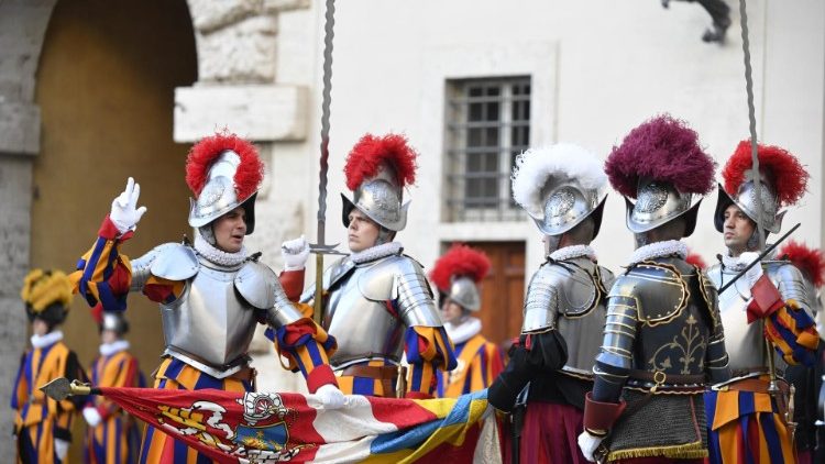 Swiss Guards in the Vatican