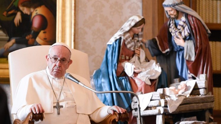 Le Pape François lors de l'audience du 16 décembre 2020