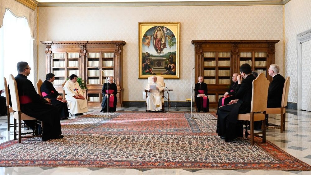 O Papa Francisco na audiência geral, 3 de março de 2021 (Vatican Media)