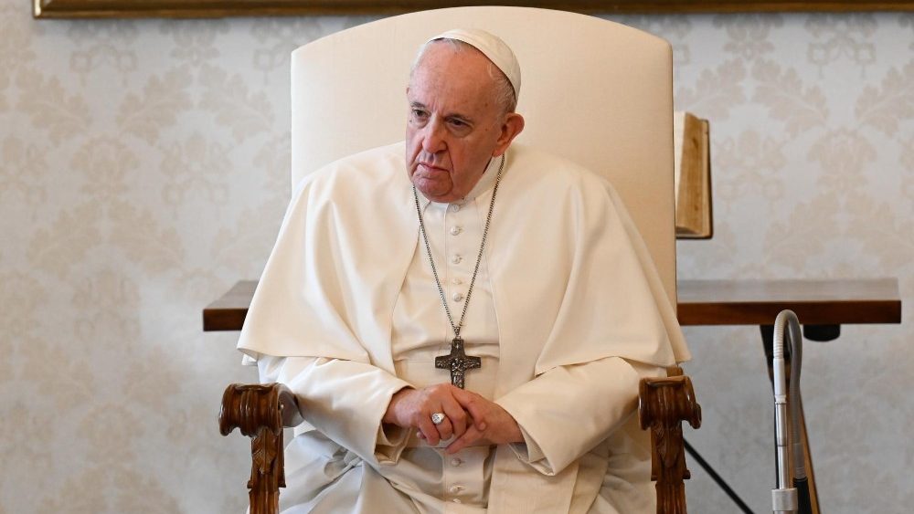 O Papa Francisco na audiência geral, 3 de março de 2021 (Vatican Media)