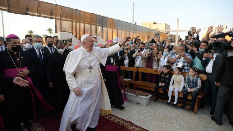 El Papa Francisco durante su Viaje Apostólico a Iraq. 