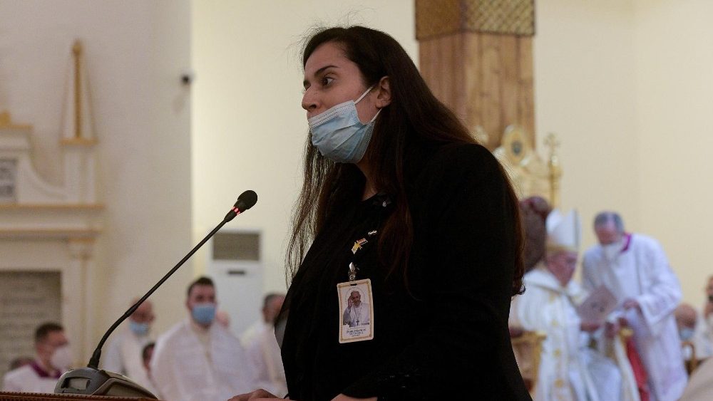 2021.03.06 Viaggio Apostolico in Iraq Santa Messa con rito caldeo 